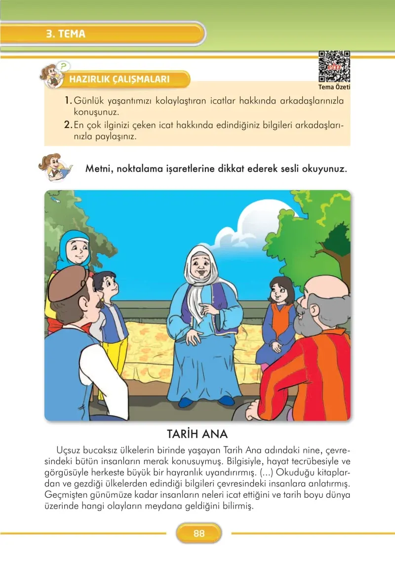 3. Sınıf Türkçe Ders Kitabı Cevapları İlke Yayınları Sayfa 88
