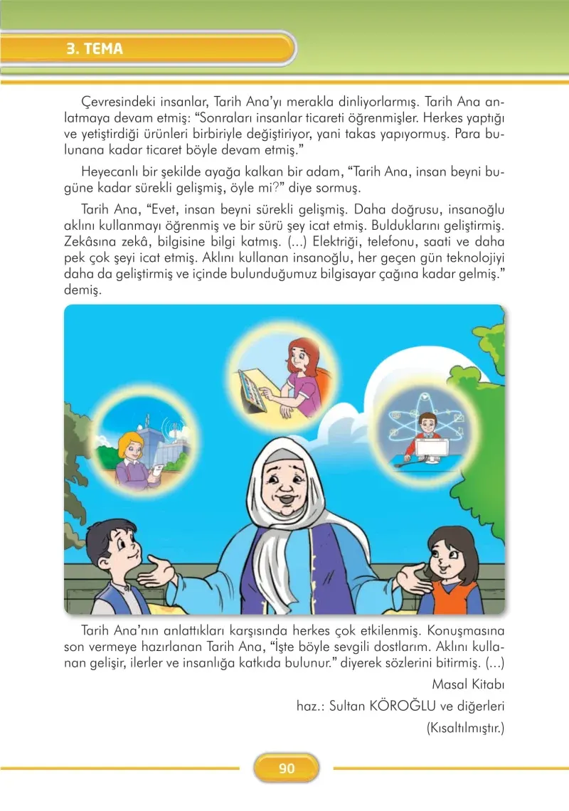 3. Sınıf Türkçe Ders Kitabı Cevapları İlke Yayınları Sayfa 90