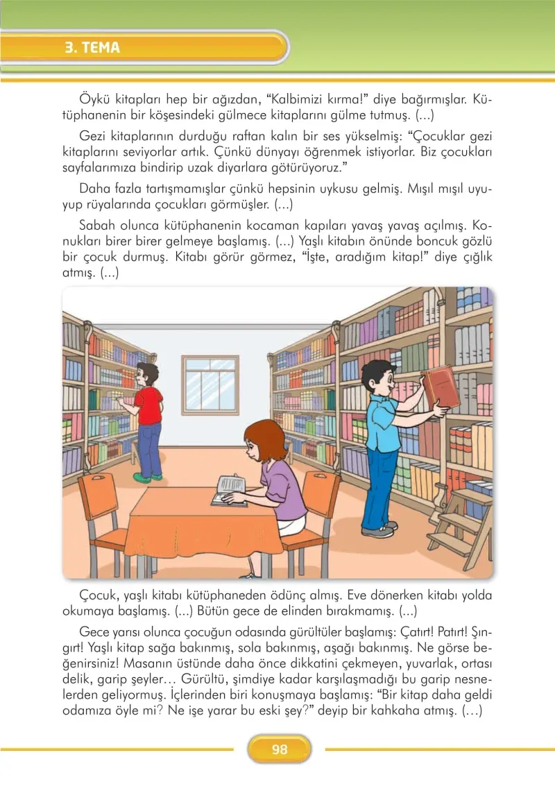 3. Sınıf Türkçe Ders Kitabı Cevapları İlke Yayınları Sayfa 98