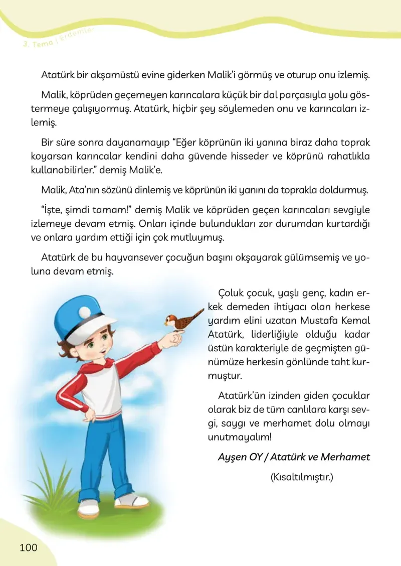 3. Sınıf Türkçe Ders Kitabı Cevapları Meb Yayınları Sayfa 100