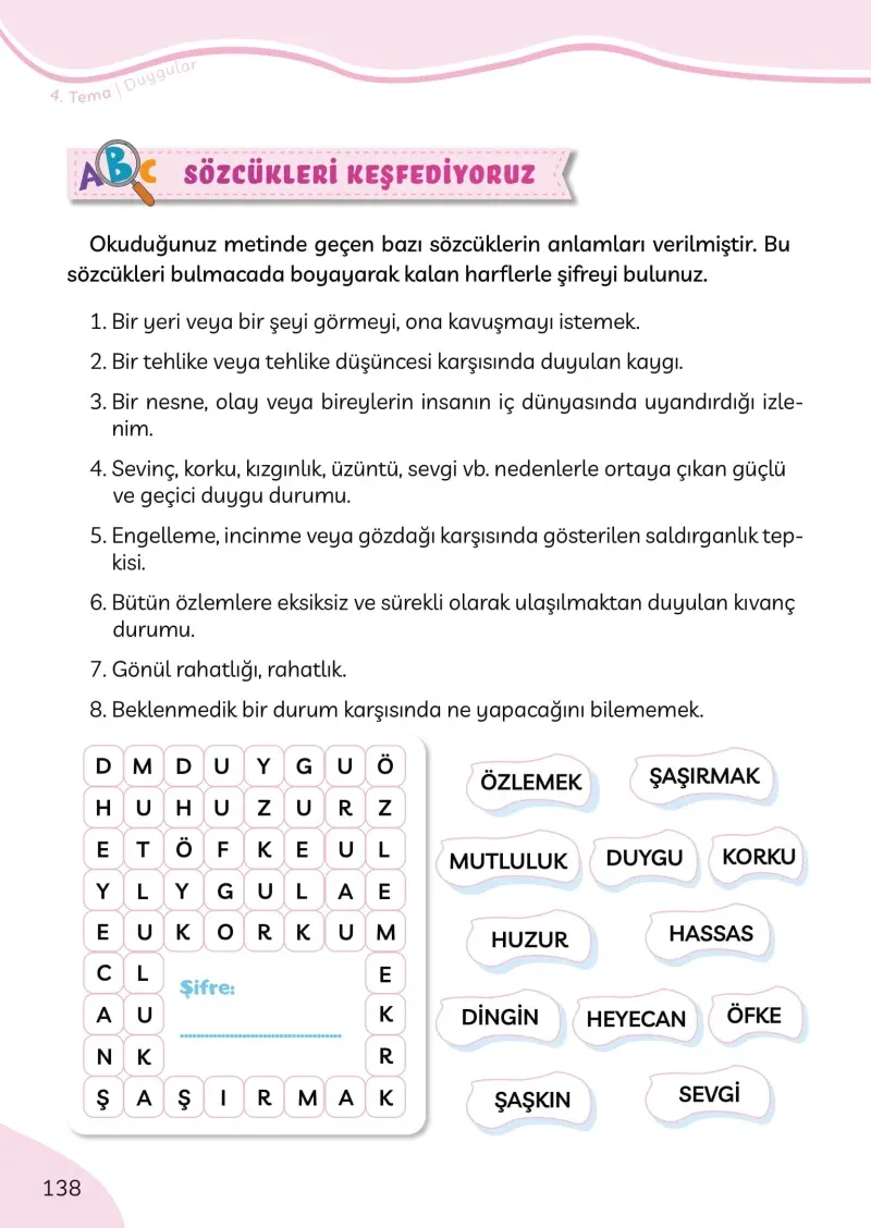 3. Sınıf Türkçe Ders Kitabı Cevapları Meb Yayınları Sayfa 138