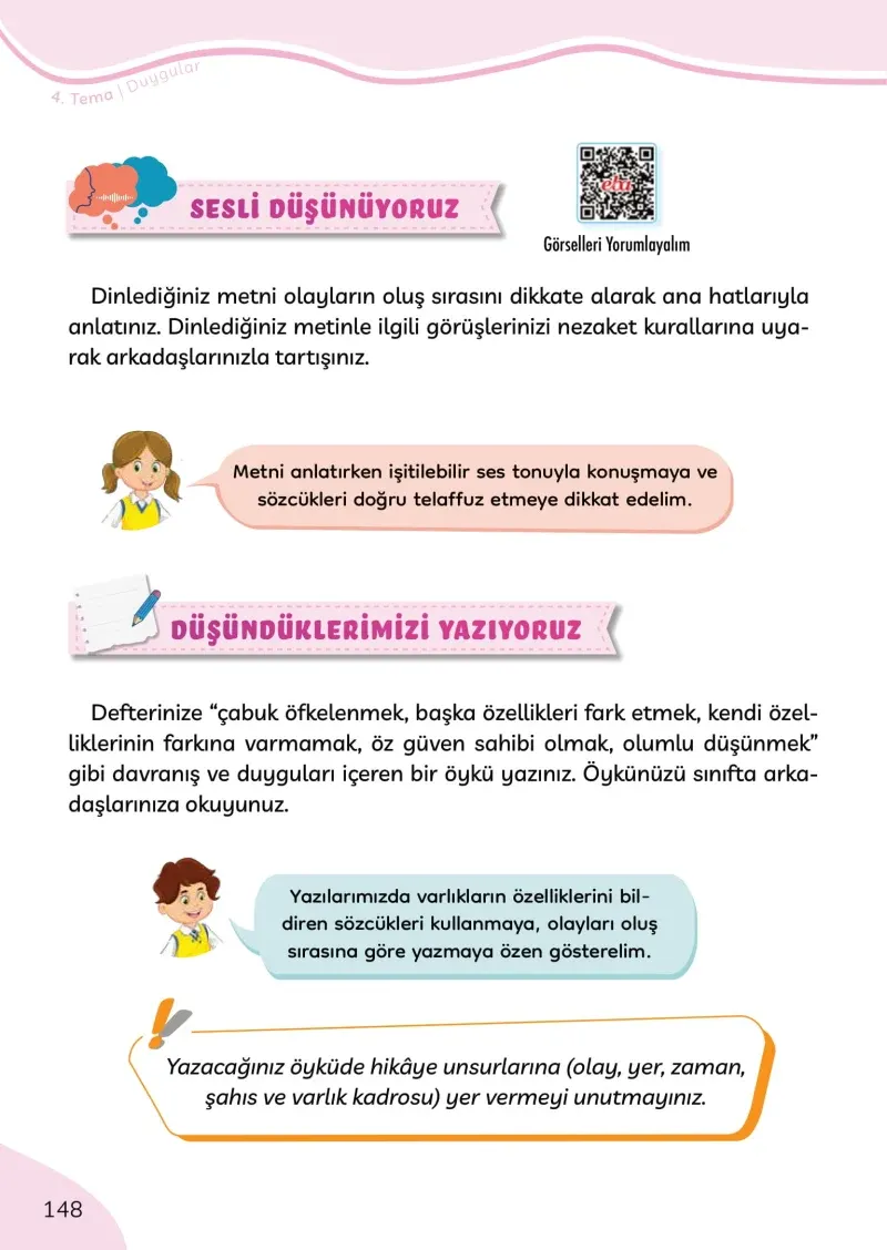 3. Sınıf Türkçe Ders Kitabı Cevapları Meb Yayınları Sayfa 148
