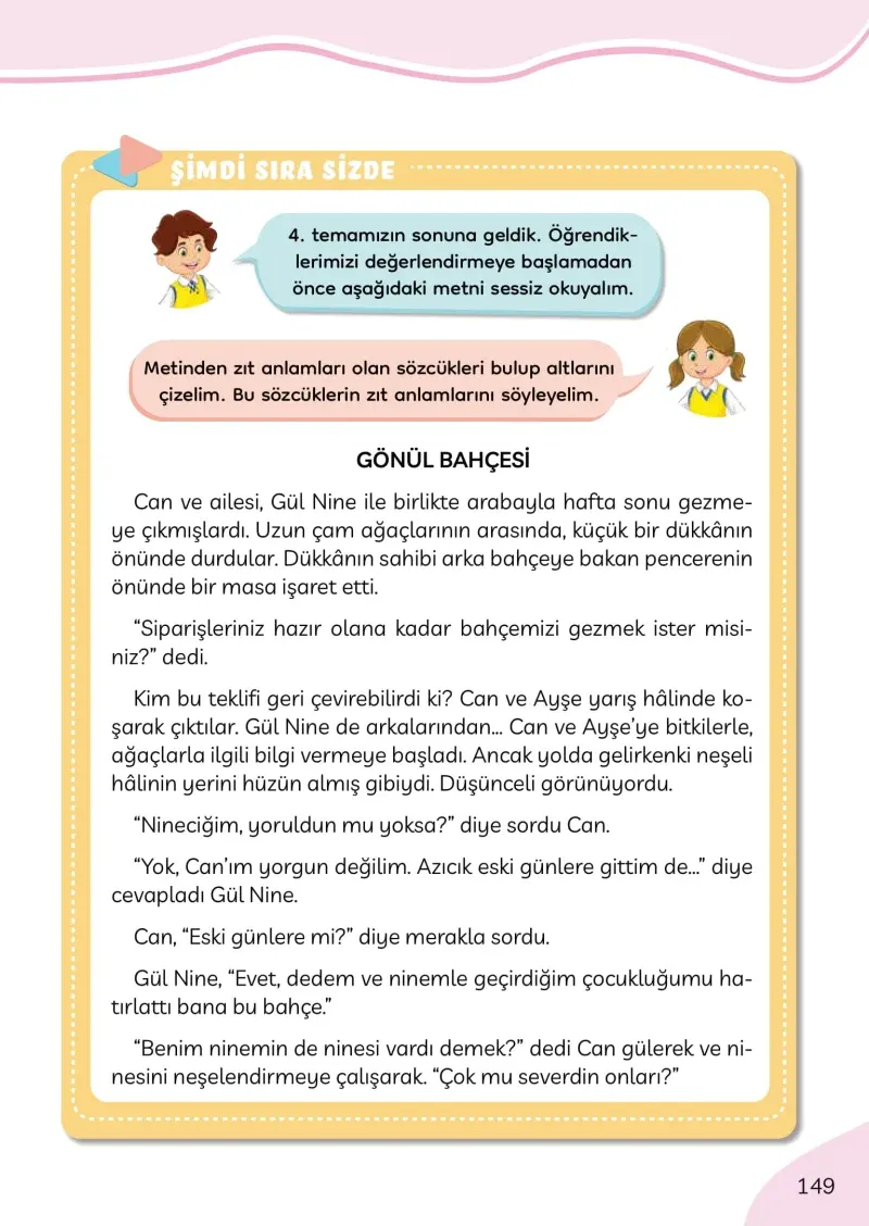 3. Sınıf Türkçe Ders Kitabı Cevapları Meb Yayınları Sayfa 149