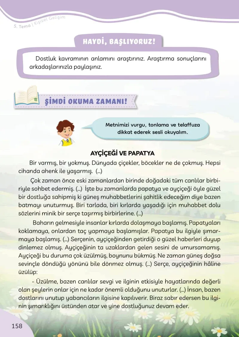 3. Sınıf Türkçe Ders Kitabı Cevapları Meb Yayınları Sayfa 158