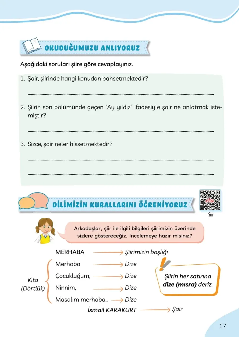 3. Sınıf Türkçe Ders Kitabı Cevapları Meb Yayınları Sayfa 17