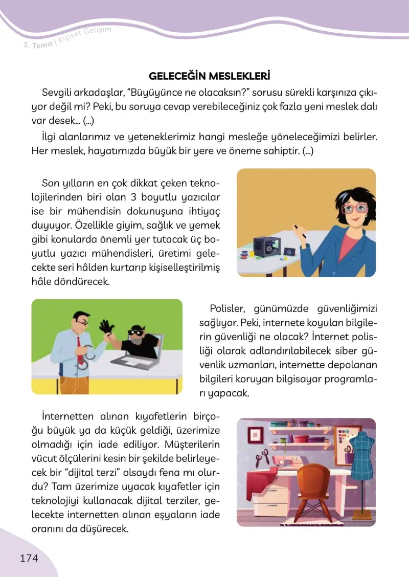 3. Sınıf Türkçe Ders Kitabı Cevapları Meb Yayınları Sayfa 174