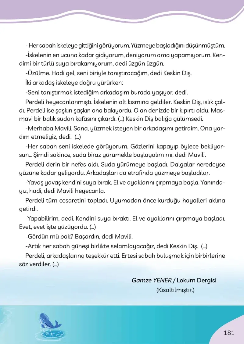 3. Sınıf Türkçe Ders Kitabı Cevapları Meb Yayınları Sayfa 181