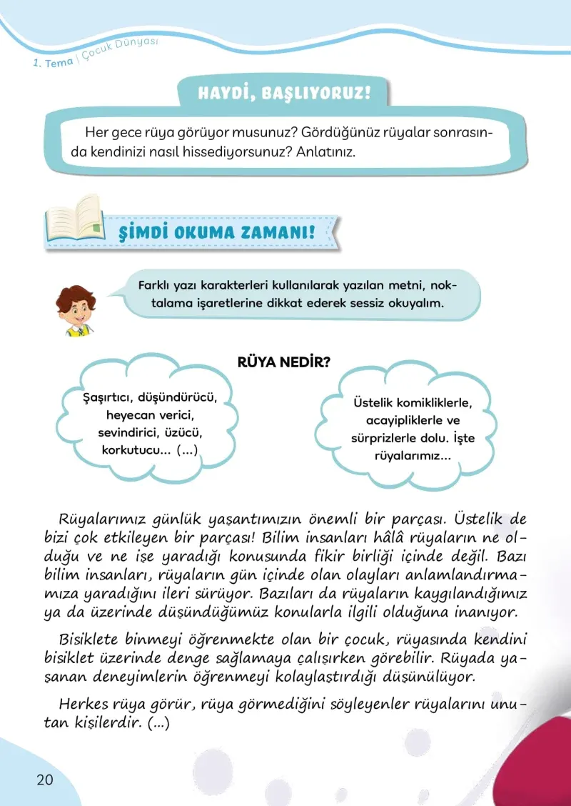 3. Sınıf Türkçe Ders Kitabı Cevapları Meb Yayınları Sayfa 20