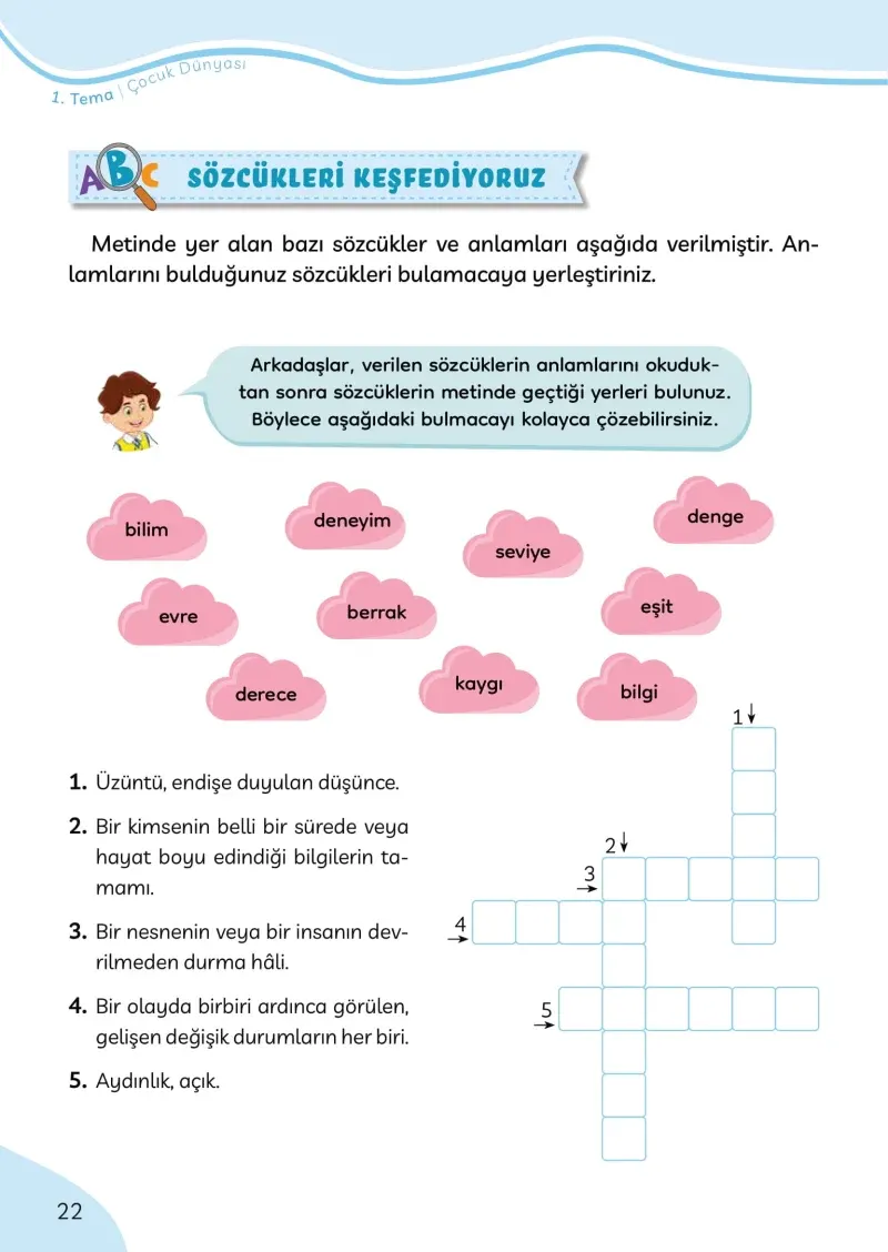 3. Sınıf Türkçe Ders Kitabı Cevapları Meb Yayınları Sayfa 22