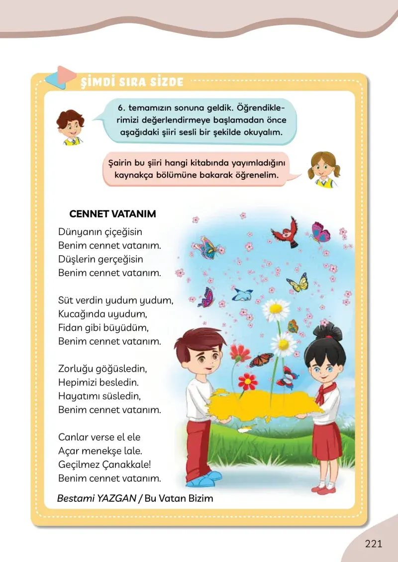 3. Sınıf Türkçe Ders Kitabı Cevapları Meb Yayınları Sayfa 221