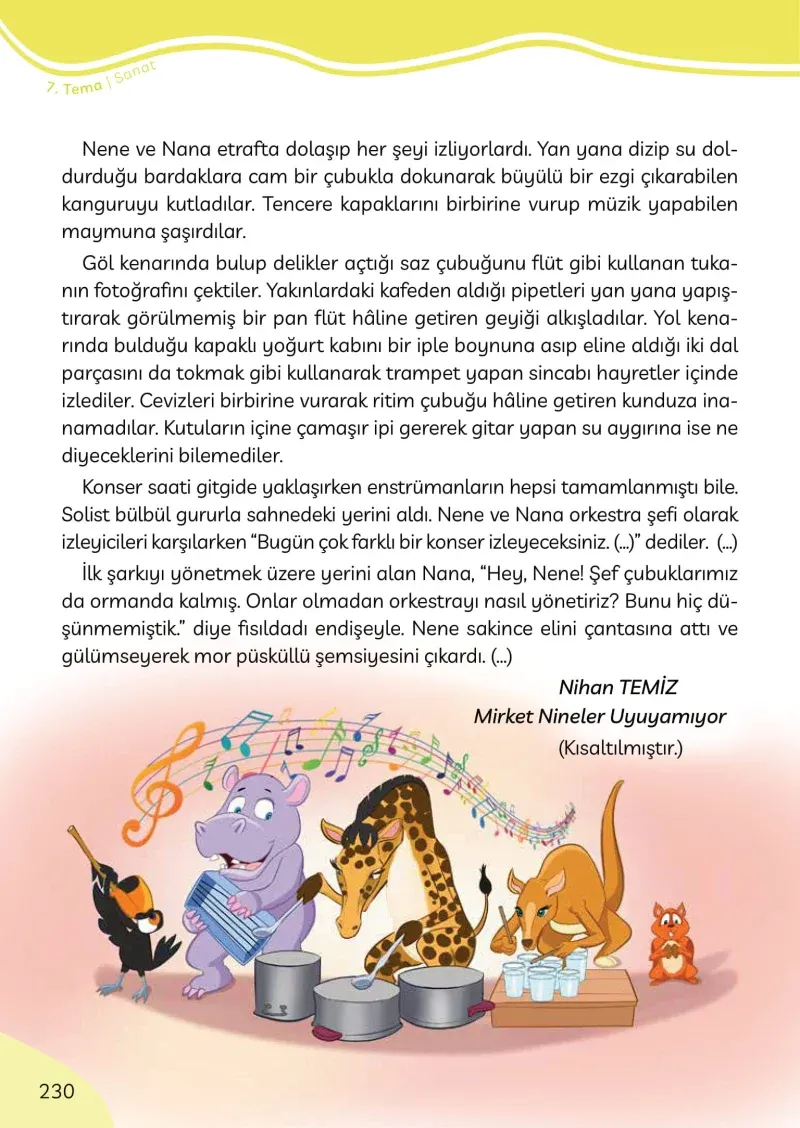 3. Sınıf Türkçe Ders Kitabı Cevapları Meb Yayınları Sayfa 230