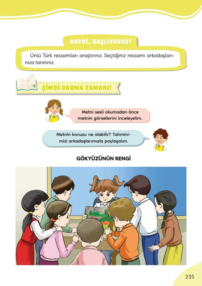 3. Sınıf Türkçe Ders Kitabı Cevapları Meb Yayınları Sayfa 235