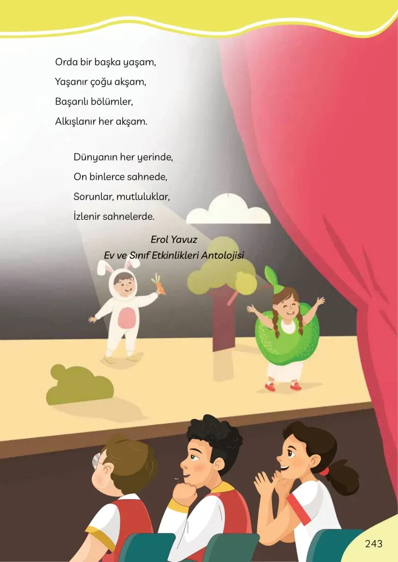 3. Sınıf Türkçe Ders Kitabı Cevapları Meb Yayınları Sayfa 243