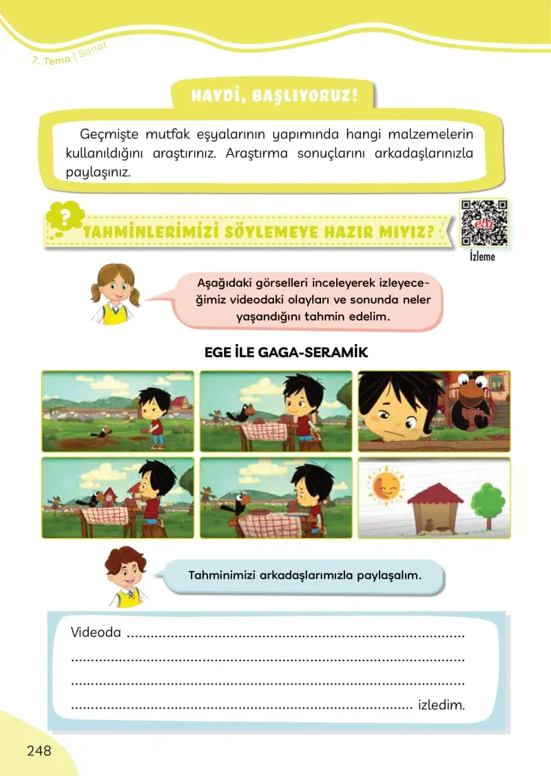 3. Sınıf Türkçe Ders Kitabı Cevapları Meb Yayınları Sayfa 248