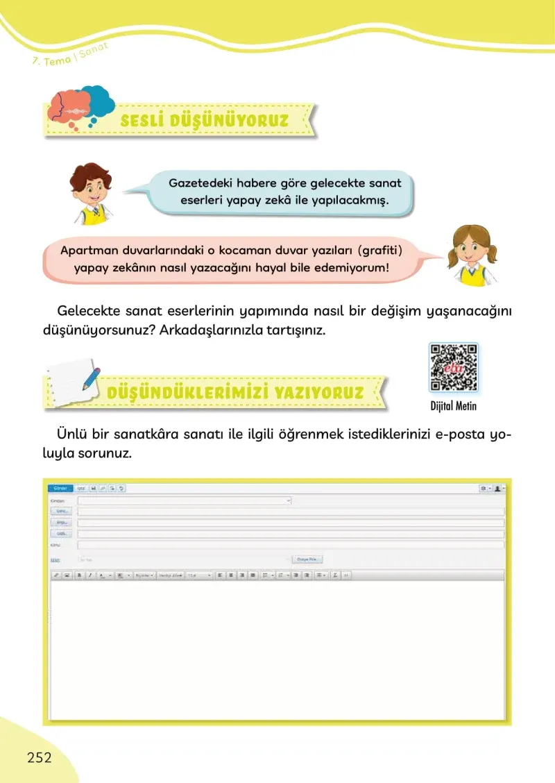 3. Sınıf Türkçe Ders Kitabı Cevapları Meb Yayınları Sayfa 252