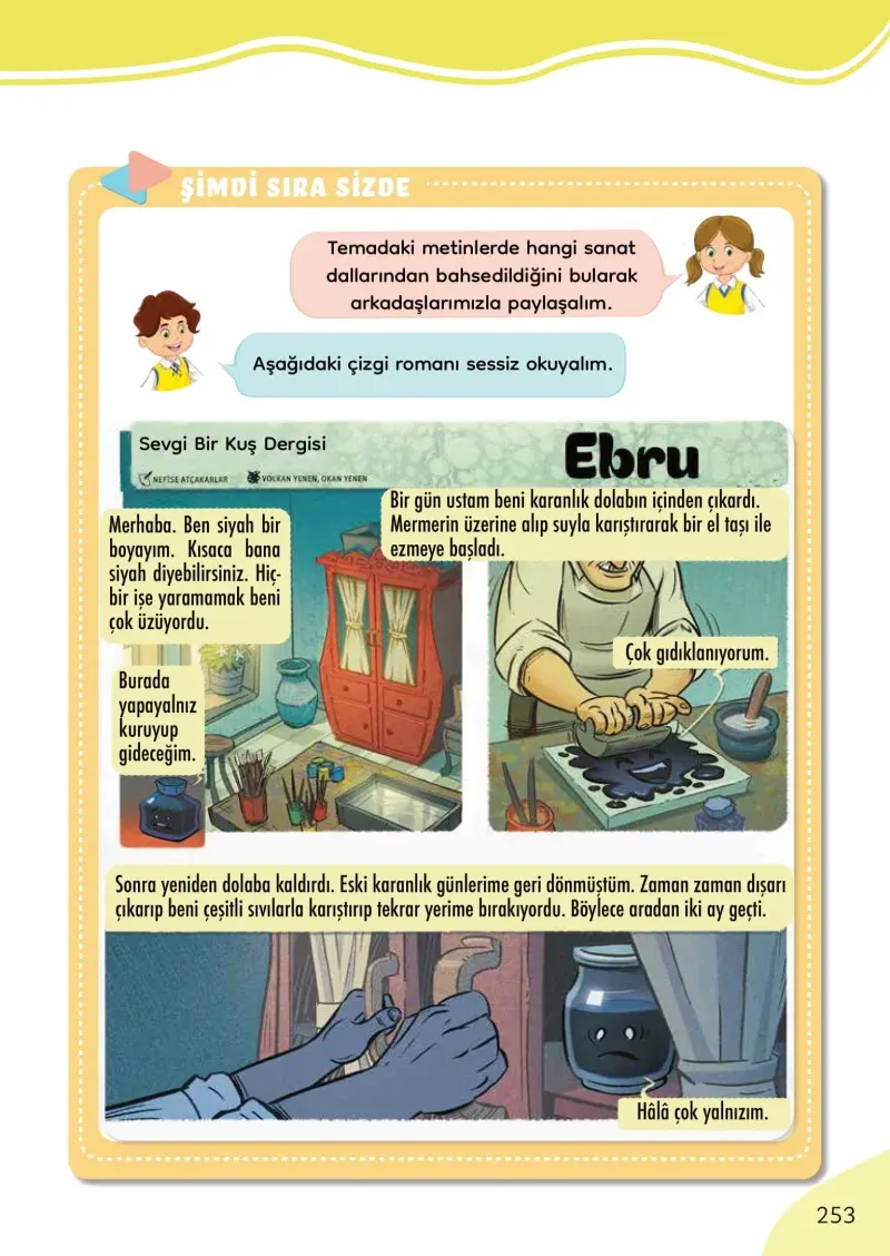 3. Sınıf Türkçe Ders Kitabı Cevapları Meb Yayınları Sayfa 253