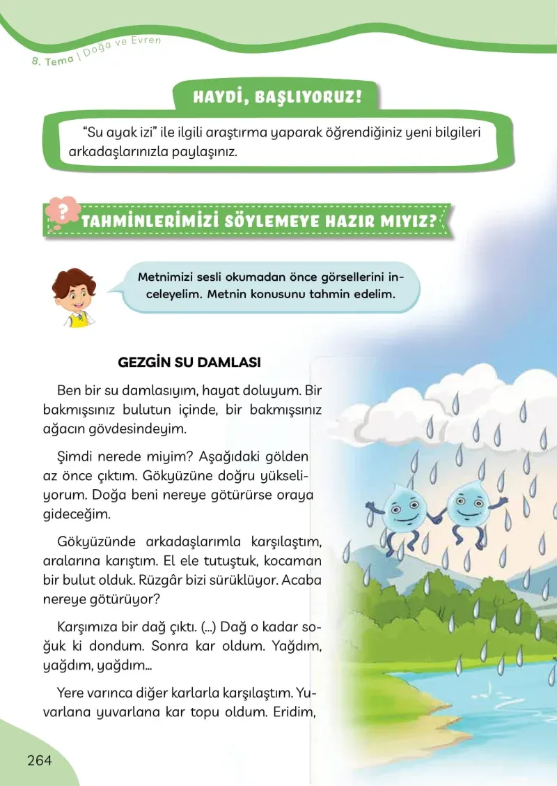 3. Sınıf Türkçe Ders Kitabı Cevapları Meb Yayınları Sayfa 264