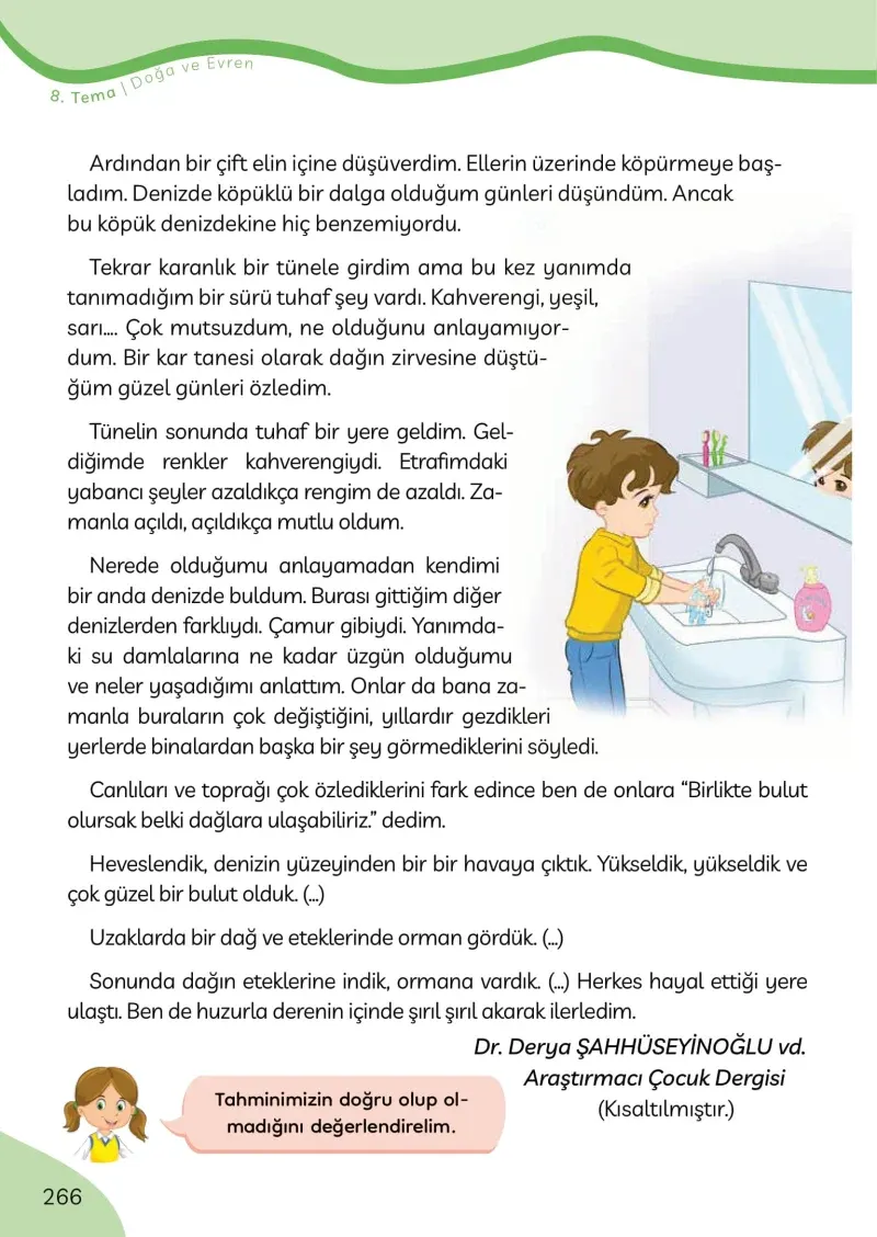 3. Sınıf Türkçe Ders Kitabı Cevapları Meb Yayınları Sayfa 266