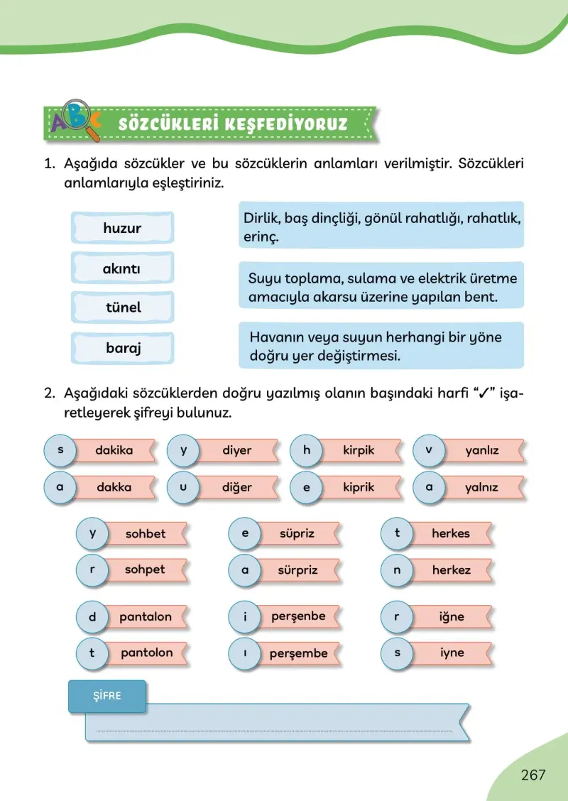 3. Sınıf Türkçe Ders Kitabı Cevapları Meb Yayınları Sayfa 267