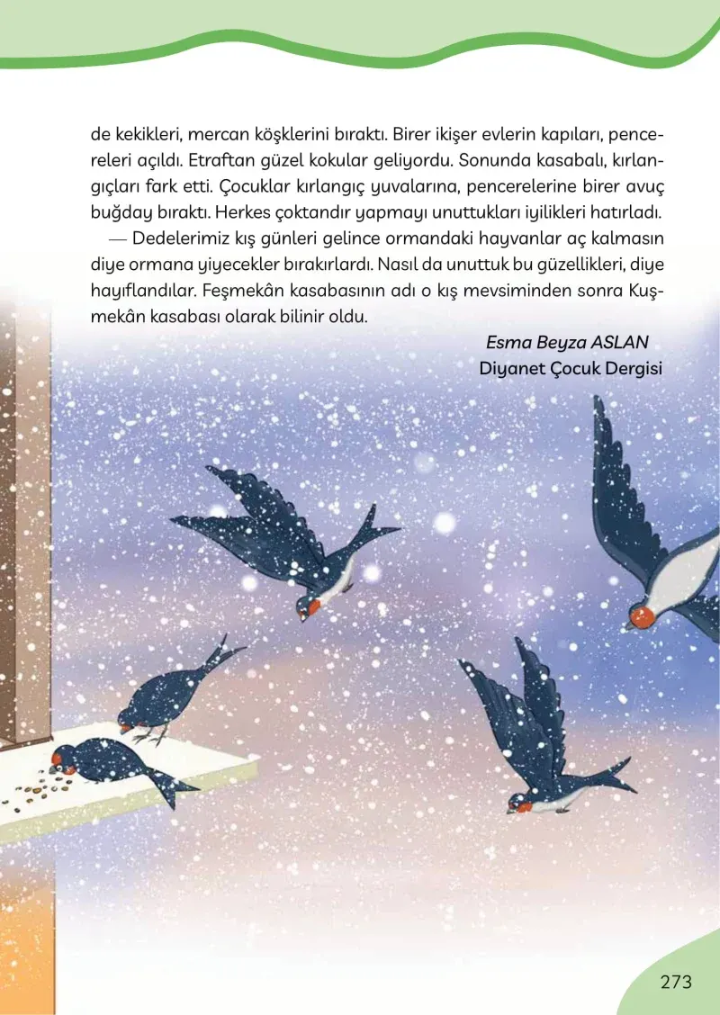 3. Sınıf Türkçe Ders Kitabı Cevapları Meb Yayınları Sayfa 273