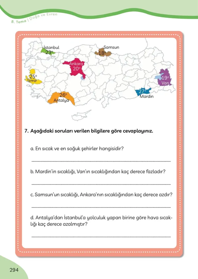3. Sınıf Türkçe Ders Kitabı Cevapları Meb Yayınları Sayfa 294