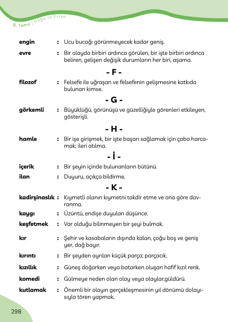 3. Sınıf Türkçe Ders Kitabı Cevapları Meb Yayınları Sayfa 298