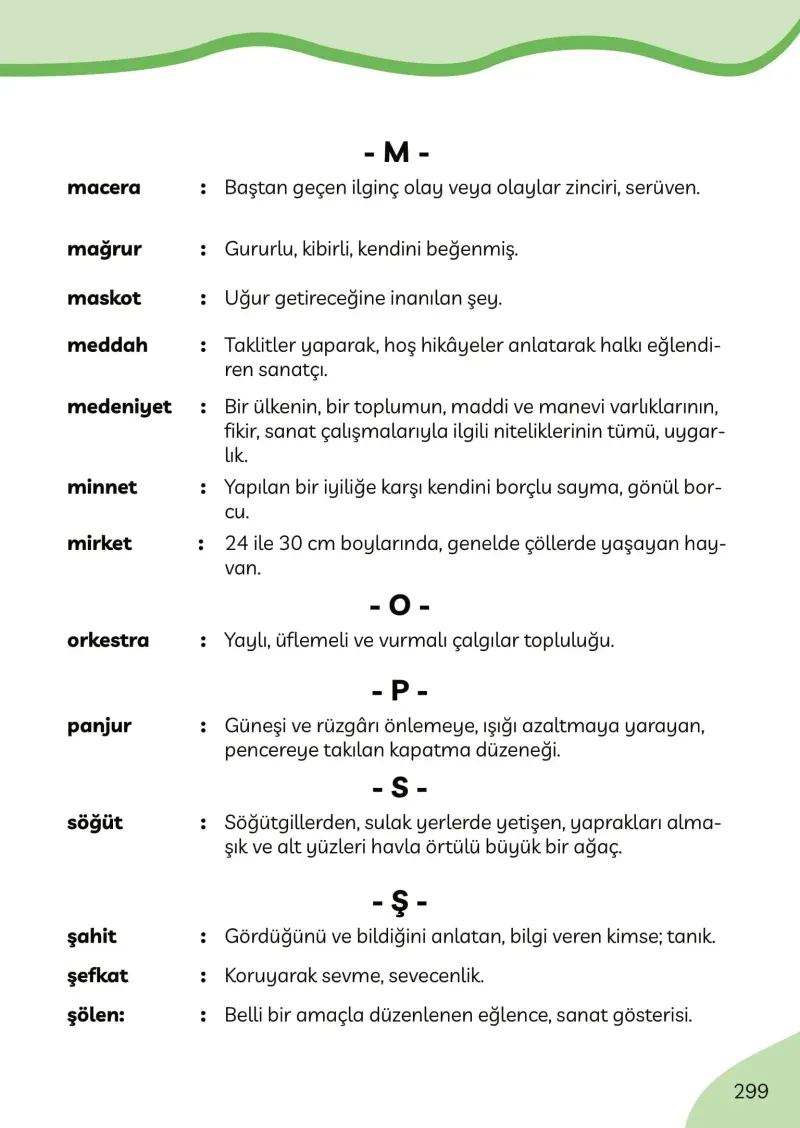 3. Sınıf Türkçe Ders Kitabı Cevapları Meb Yayınları Sayfa 299