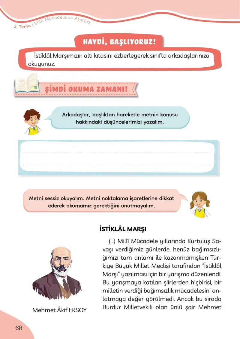 3. Sınıf Türkçe Ders Kitabı Cevapları Meb Yayınları Sayfa 68