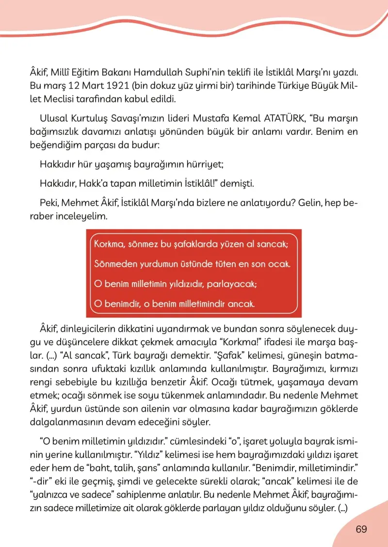 3. Sınıf Türkçe Ders Kitabı Cevapları Meb Yayınları Sayfa 69