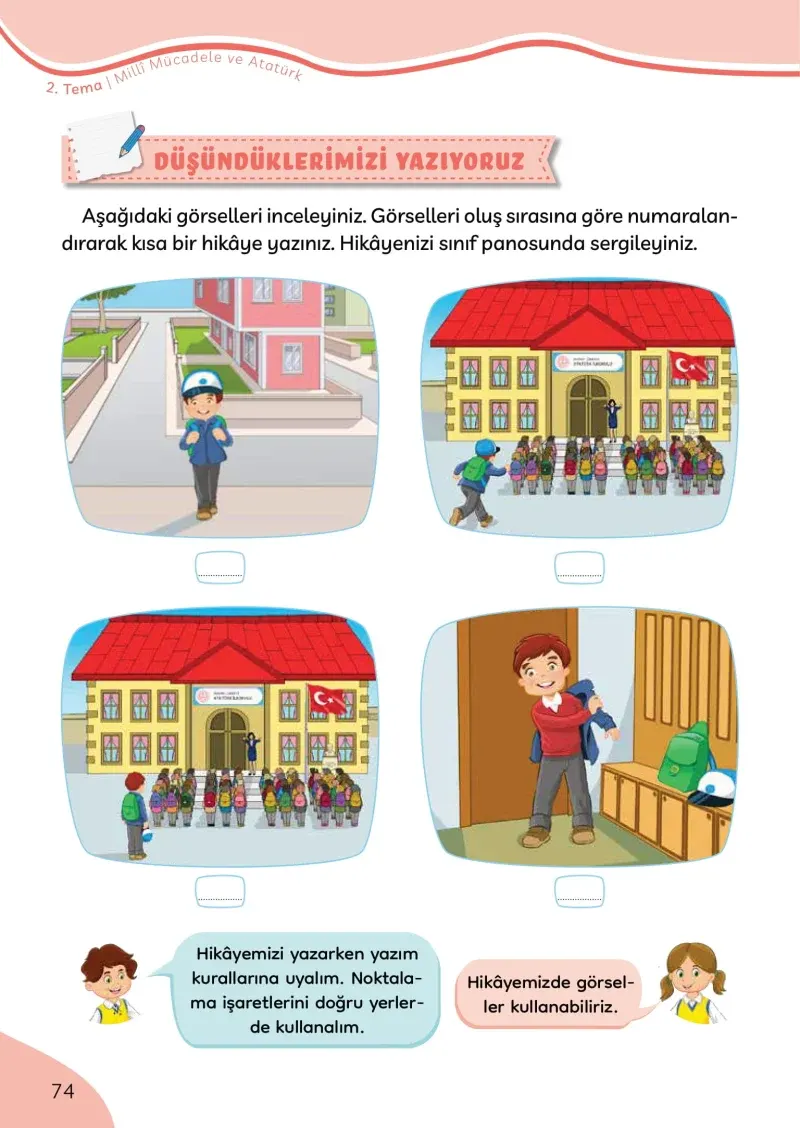 3. Sınıf Türkçe Ders Kitabı Cevapları Meb Yayınları Sayfa 74