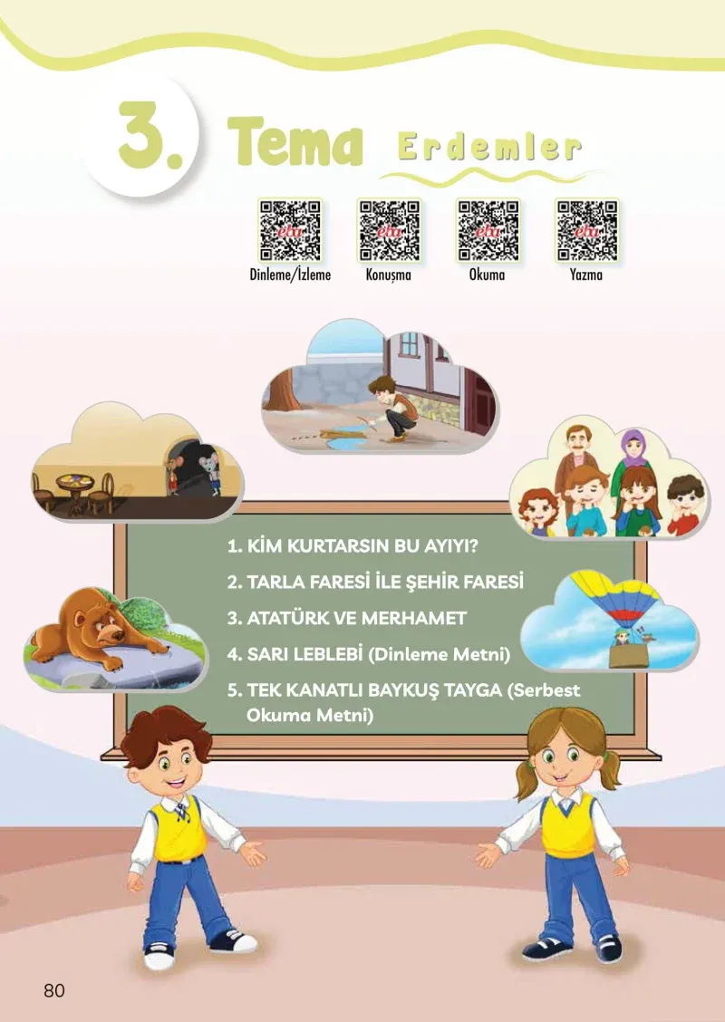 3. Sınıf Türkçe Ders Kitabı Cevapları Meb Yayınları Sayfa 80
