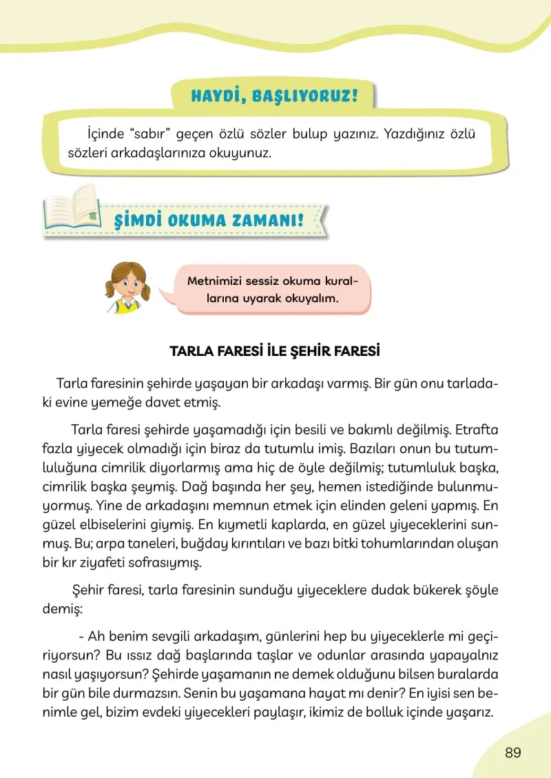 3. Sınıf Türkçe Ders Kitabı Cevapları Meb Yayınları Sayfa 89