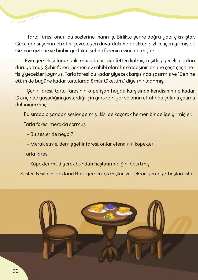 3. Sınıf Türkçe Ders Kitabı Cevapları Meb Yayınları Sayfa 90