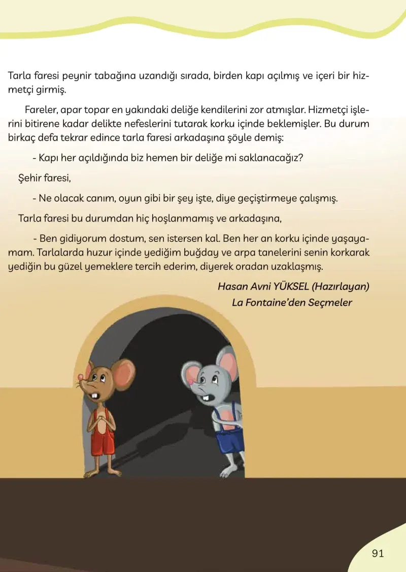 3. Sınıf Türkçe Ders Kitabı Cevapları Meb Yayınları Sayfa 91