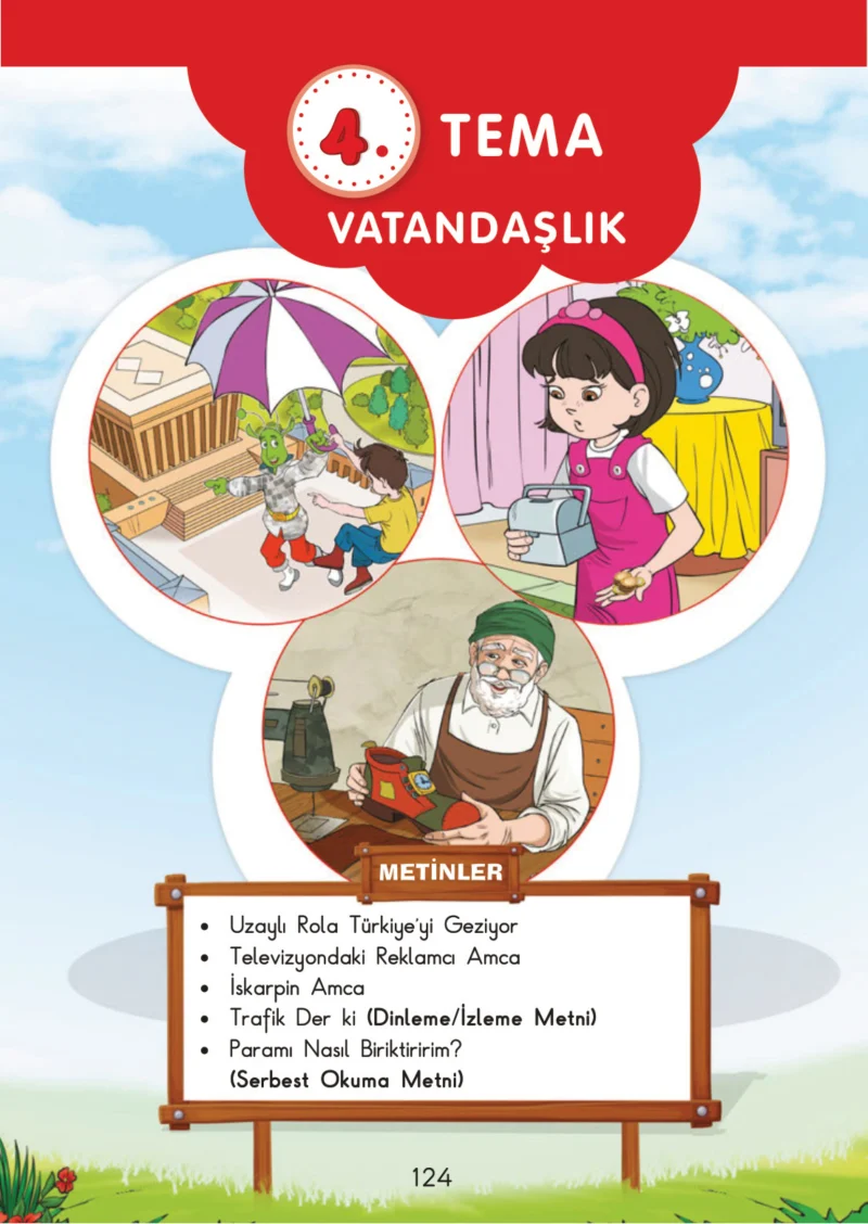 3. Sınıf Türkçe Ders Kitabı Cevapları SDR İpekyolu Yayınları Sayfa 124