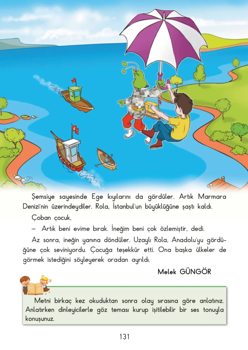 3. Sınıf Türkçe Ders Kitabı Cevapları SDR İpekyolu Yayınları Sayfa 131