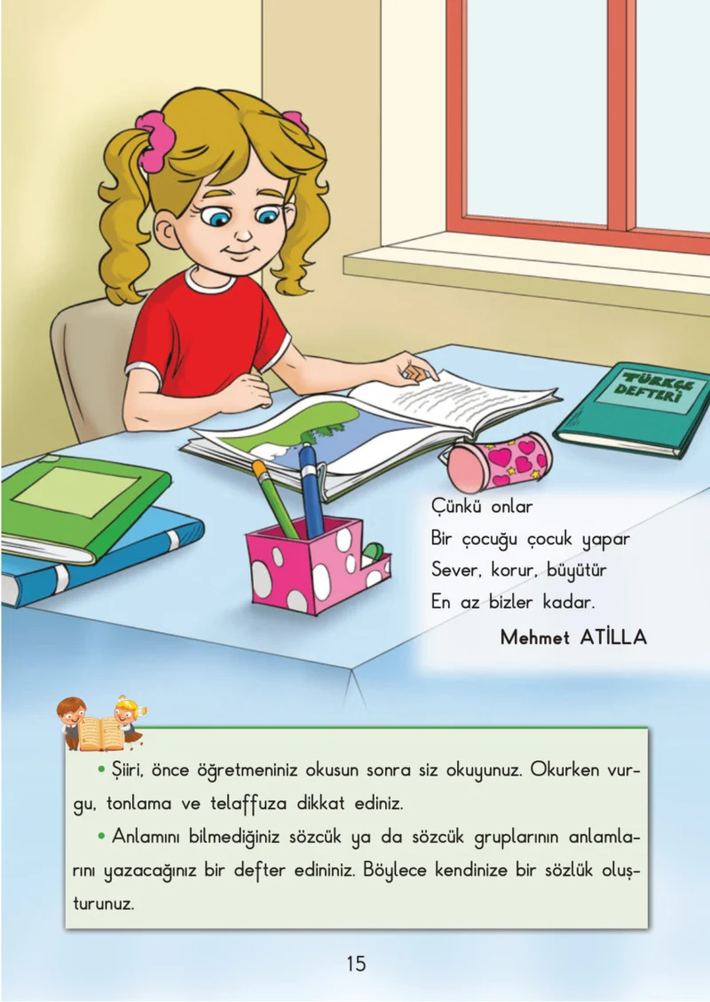 3. Sınıf Türkçe Ders Kitabı Cevapları SDR İpekyolu Yayınları Sayfa 15