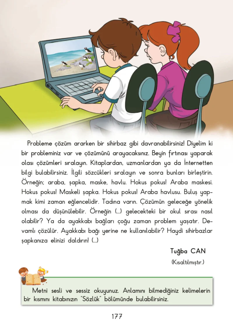 3. Sınıf Türkçe Ders Kitabı Cevapları SDR İpekyolu Yayınları Sayfa 177
