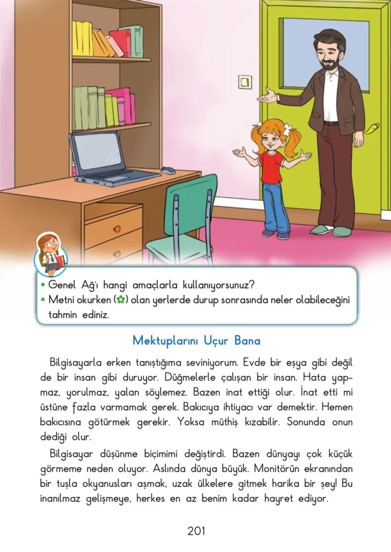 3. Sınıf Türkçe Ders Kitabı Cevapları SDR İpekyolu Yayınları Sayfa 201
