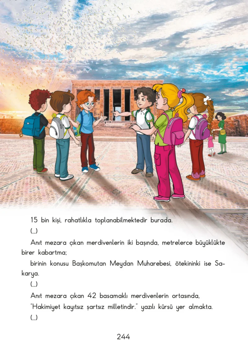 3. Sınıf Türkçe Ders Kitabı Cevapları SDR İpekyolu Yayınları Sayfa 244