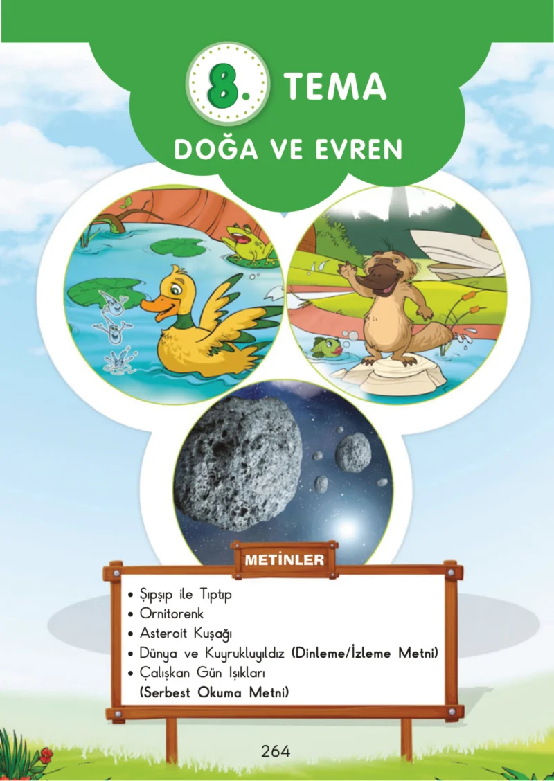 3. Sınıf Türkçe Ders Kitabı Cevapları SDR İpekyolu Yayınları Sayfa 264