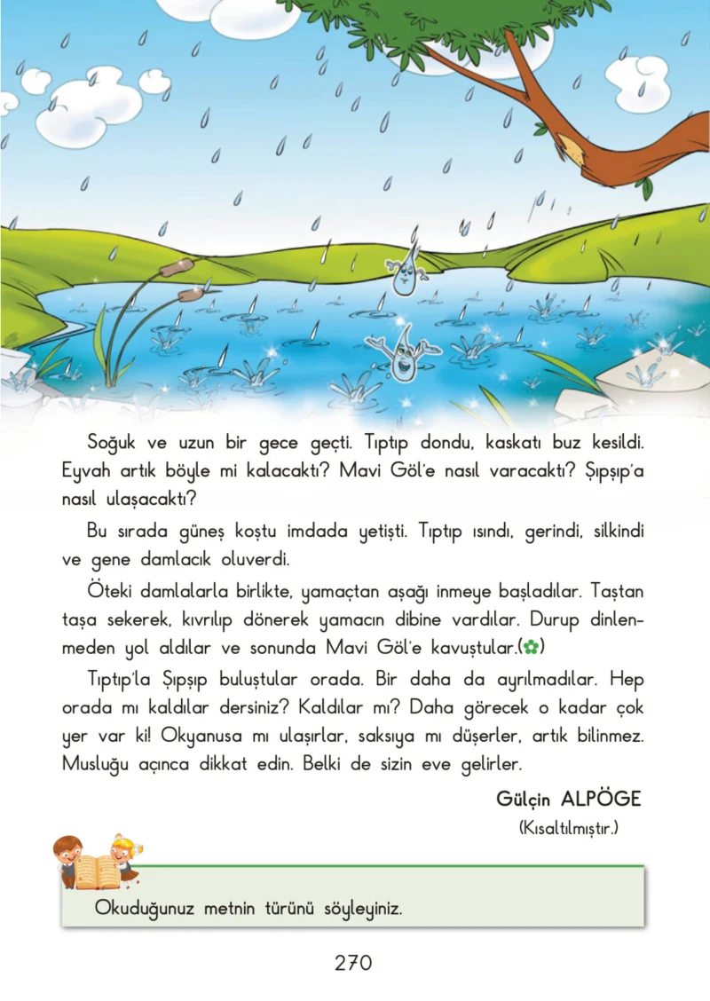 3. Sınıf Türkçe Ders Kitabı Cevapları SDR İpekyolu Yayınları Sayfa 270
