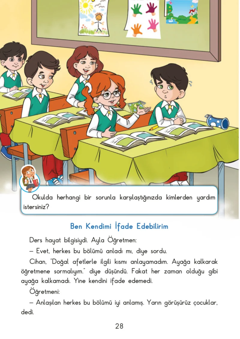 3. Sınıf Türkçe Ders Kitabı Cevapları SDR İpekyolu Yayınları Sayfa 28