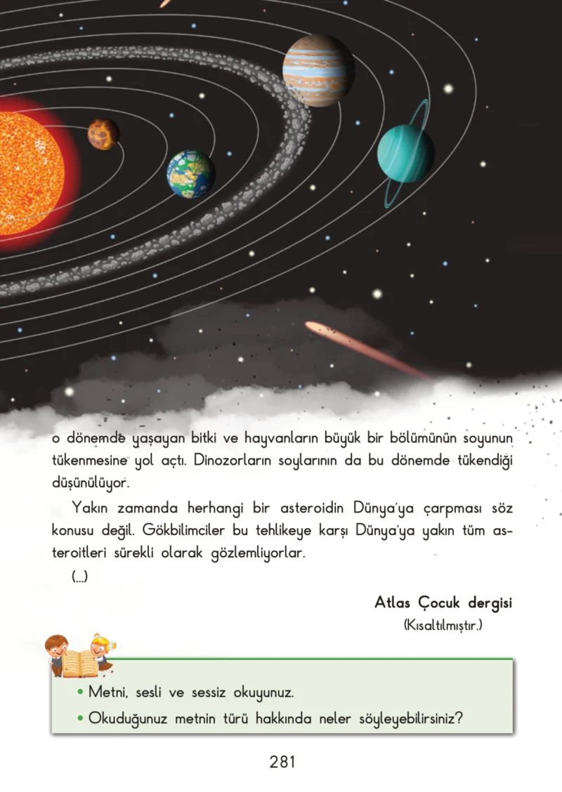 3. Sınıf Türkçe Ders Kitabı Cevapları SDR İpekyolu Yayınları Sayfa 281