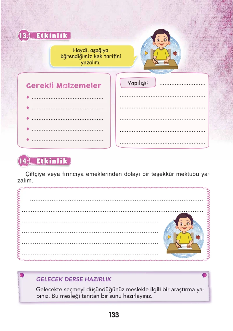 3. Sınıf Türkçe Ders Kitabı Cevapları Sonuç Yayınları Sayfa 133