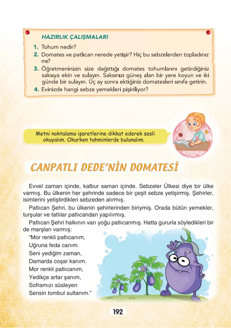 3. Sınıf Türkçe Ders Kitabı Cevapları Sonuç Yayınları Sayfa 192