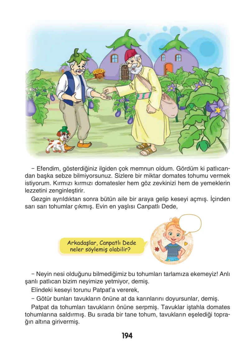 3. Sınıf Türkçe Ders Kitabı Cevapları Sonuç Yayınları Sayfa 194