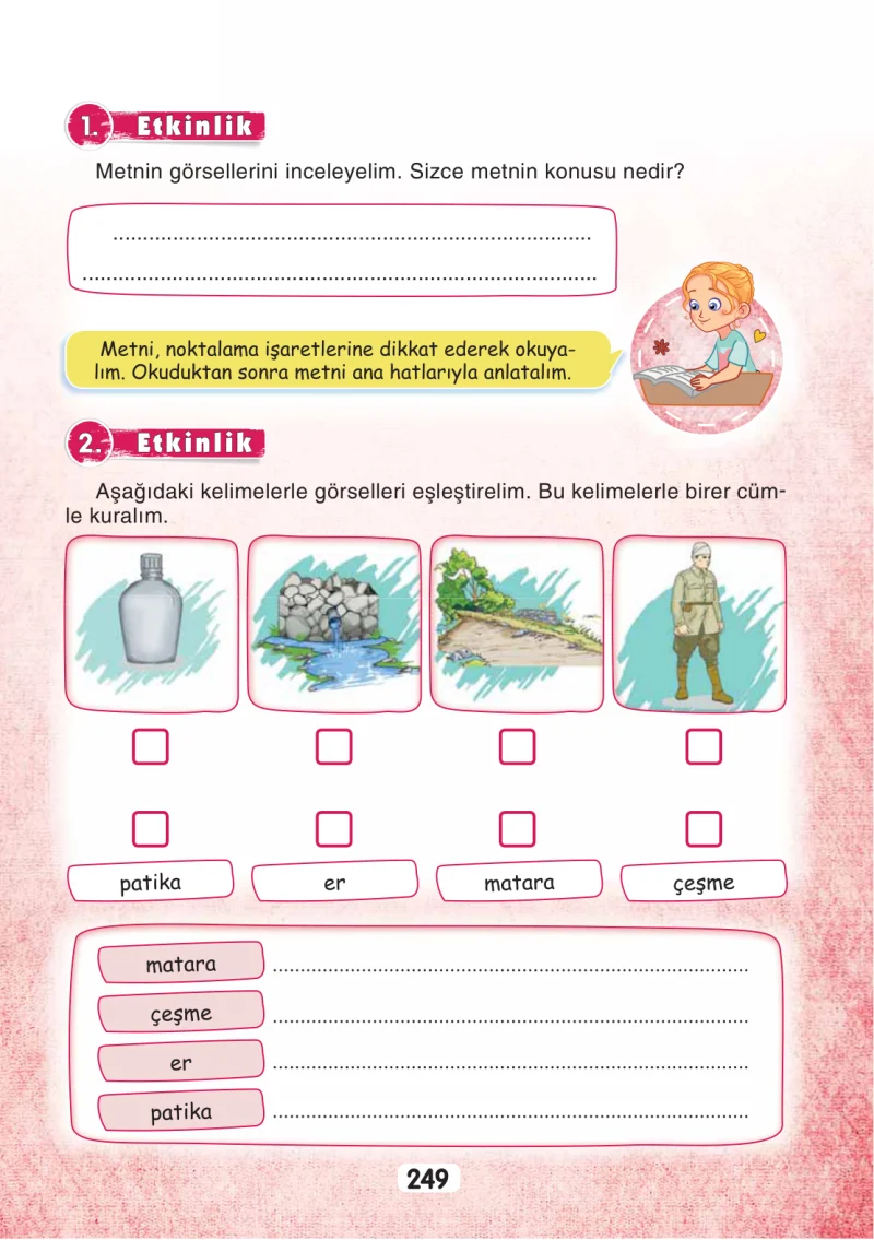 3. Sınıf Türkçe Ders Kitabı Cevapları Sonuç Yayınları Sayfa 249