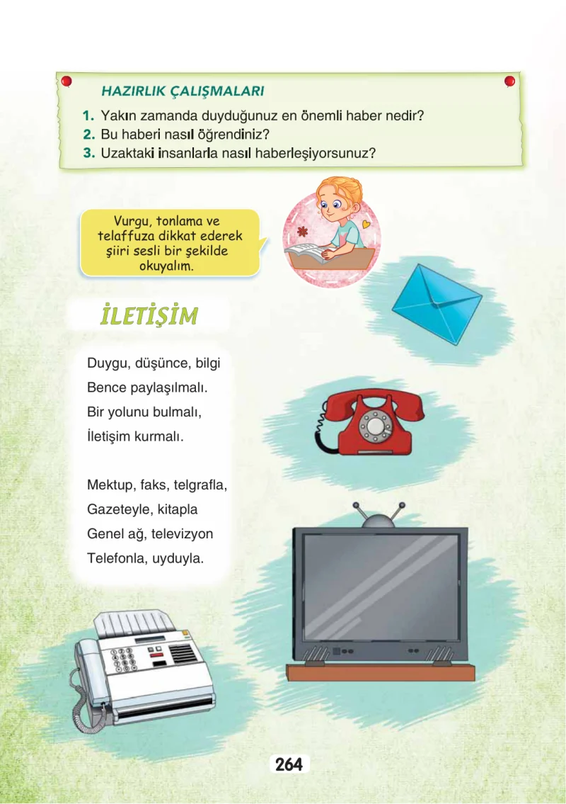 3. Sınıf Türkçe Ders Kitabı Cevapları Sonuç Yayınları Sayfa 264