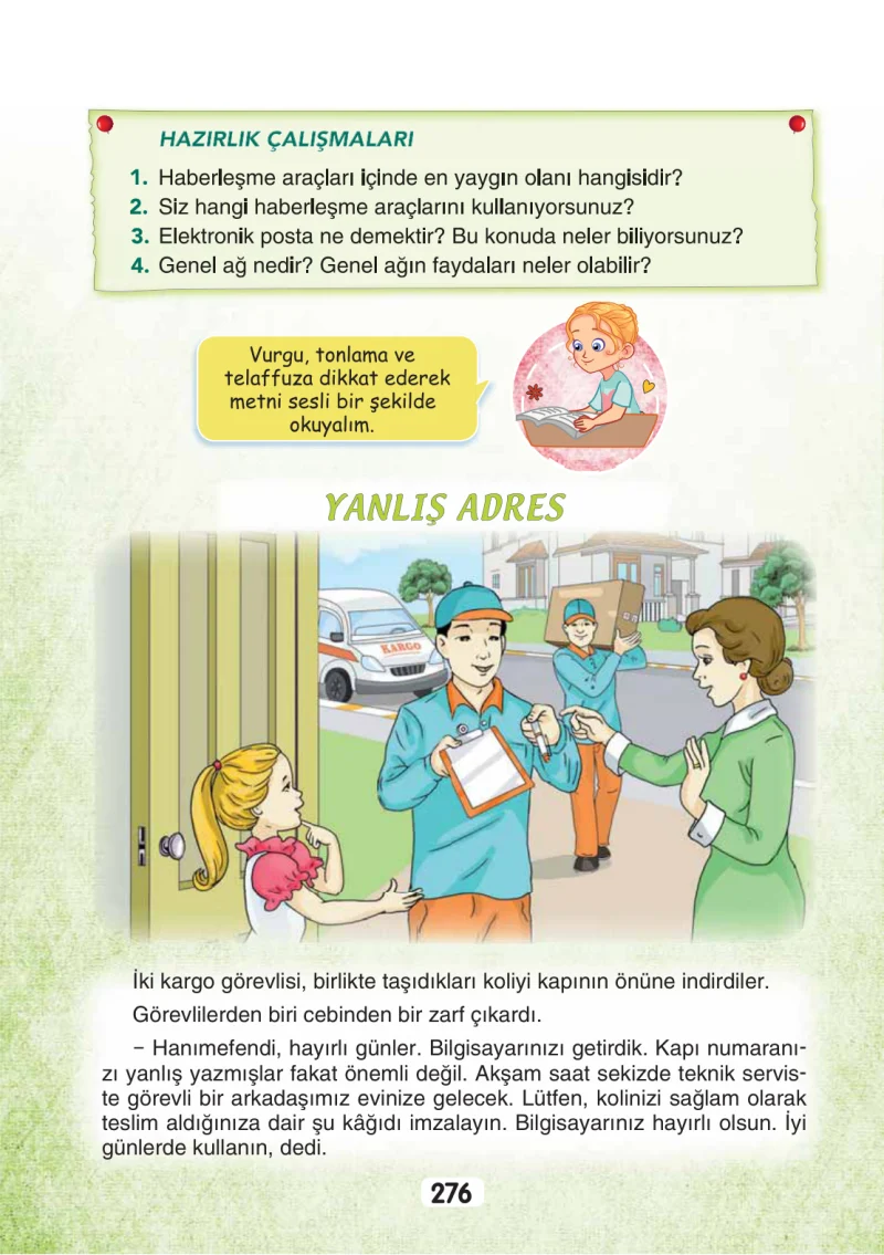 3. Sınıf Türkçe Ders Kitabı Cevapları Sonuç Yayınları Sayfa 276